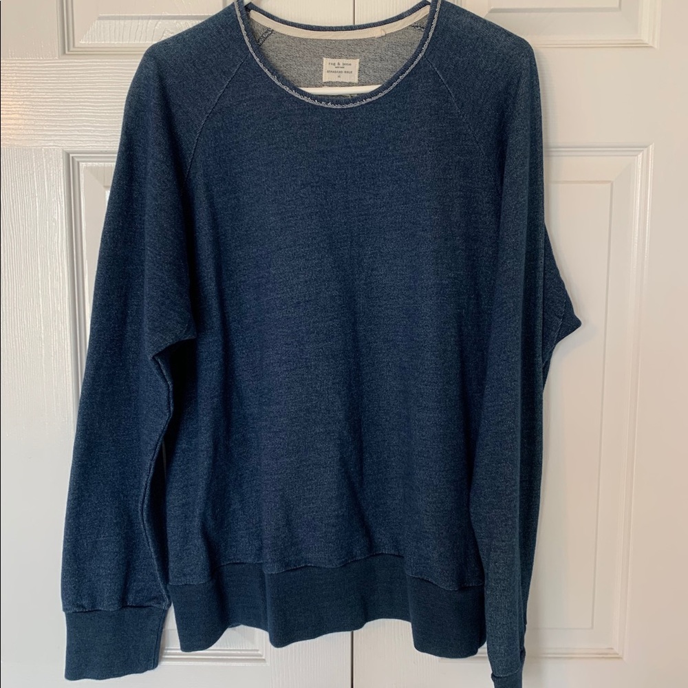 rag & bone Lance Crewneck Sweater - Blue